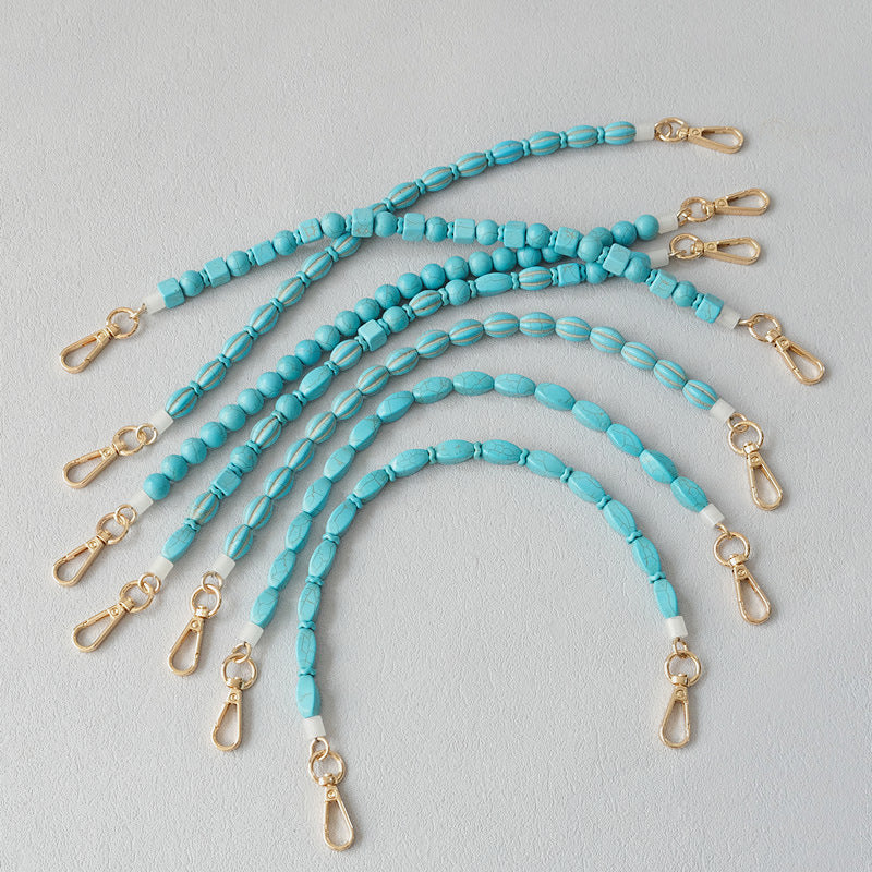 Chaîne de résine de chaîne de sac Turquoise Vintage