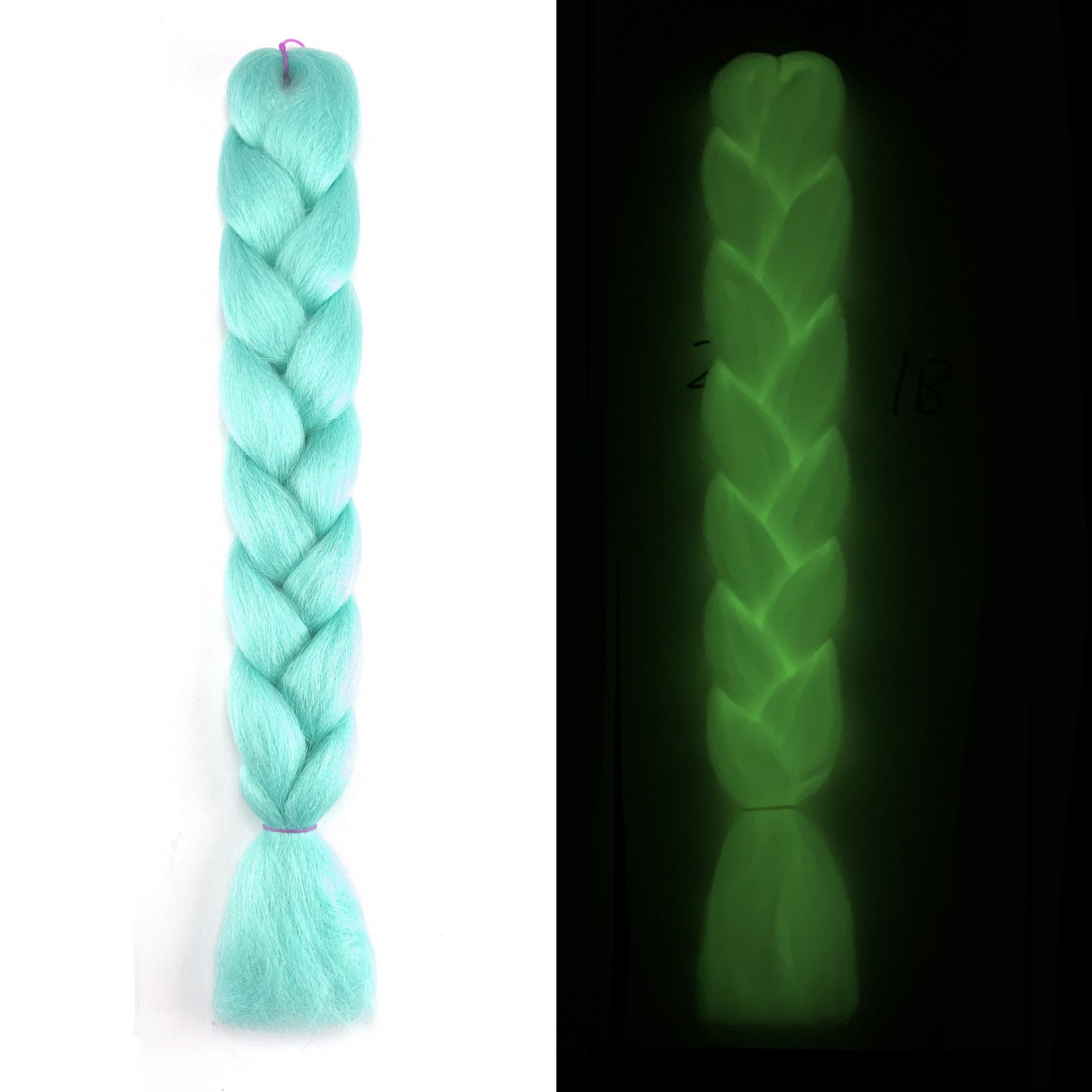 Perruque chimique fluorescente lumineuse Big Braid