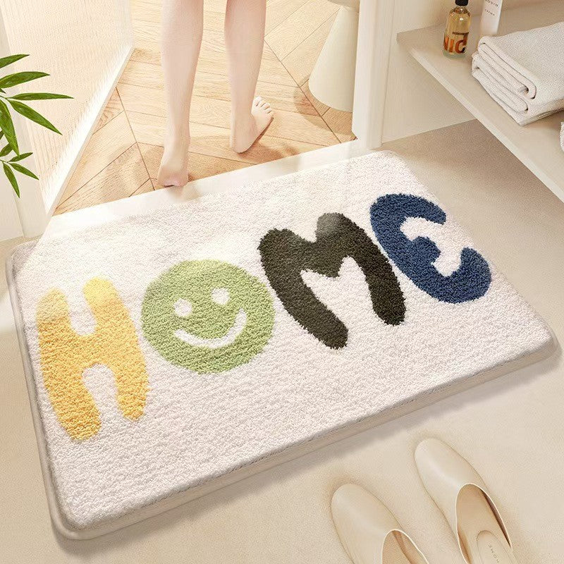 Tapis de tapis de cachemire avec fond en plastique résistant à la saleté