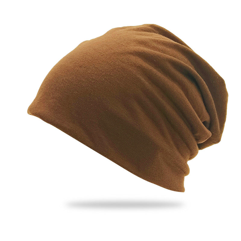 Bonnet de pull double couche de couleur solide style mince