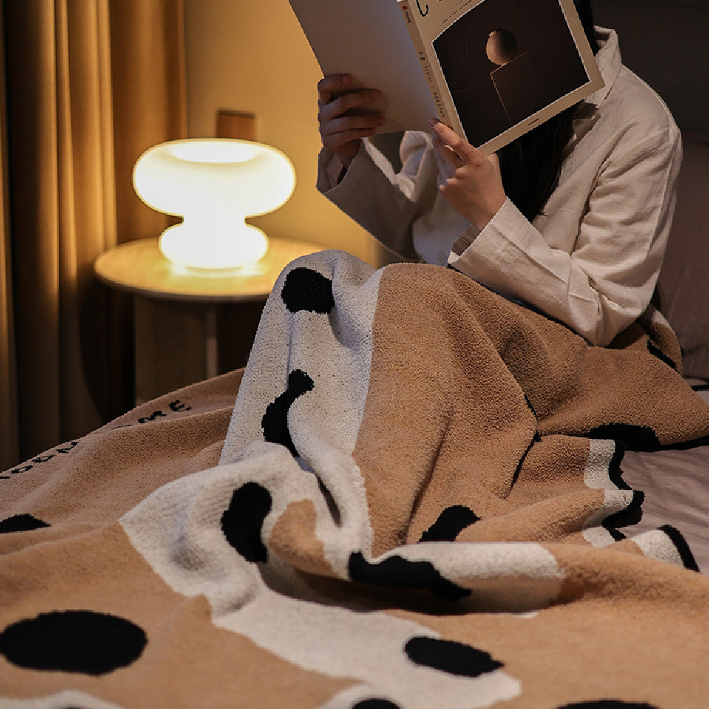 Puppy Mianmian Half Fleece Blanket Climatisation Loisirs