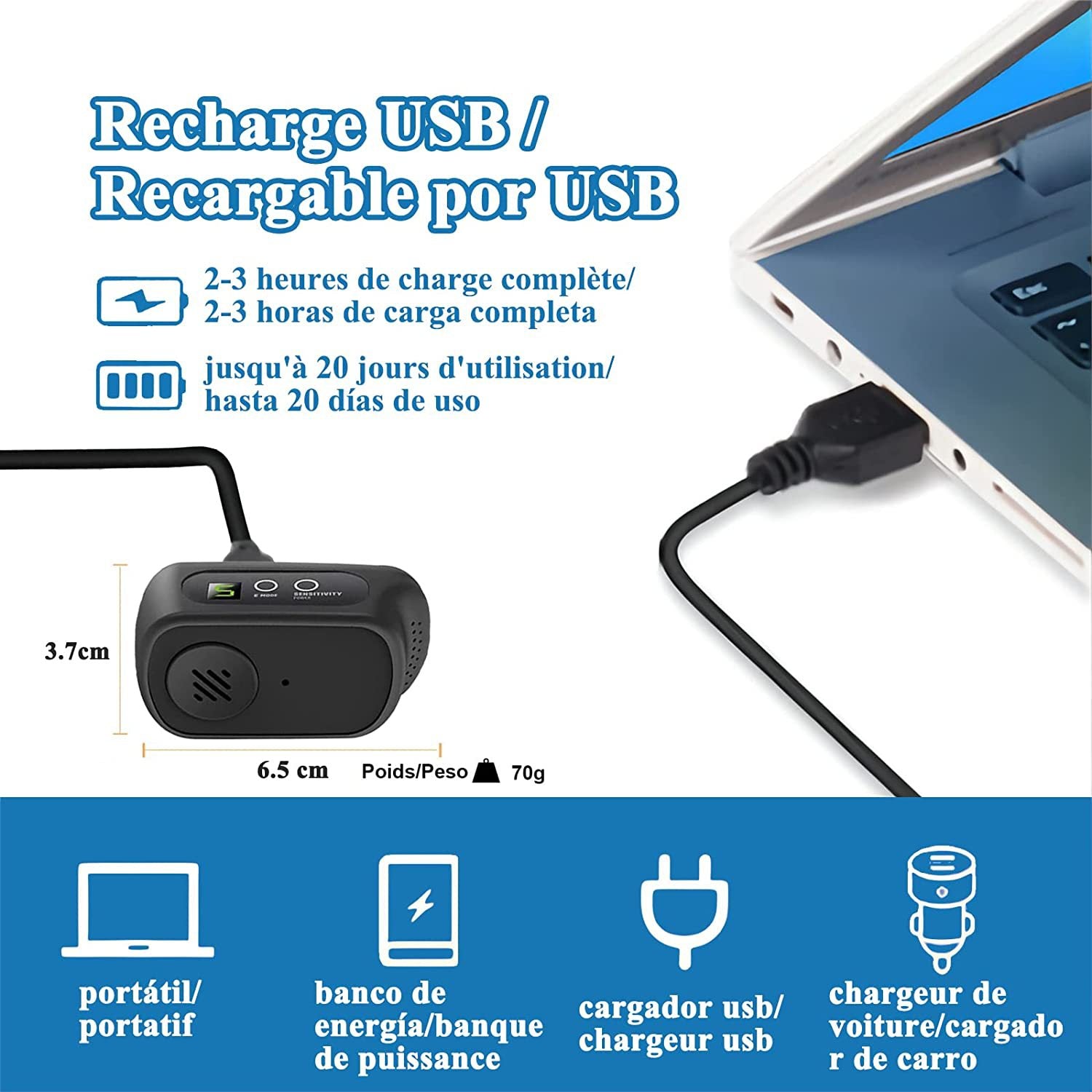 PB22 Dispositif anti-barrage automatique Collier d'arrêt d'équerre antifraude