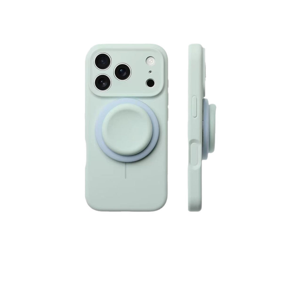 Light Blue Liquid Precise-Hole Magnetic Suction Holder Boîtier de téléphone compatible