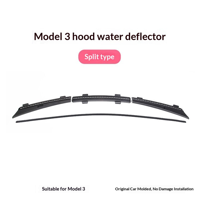 Bande imperméable pour le capot avant