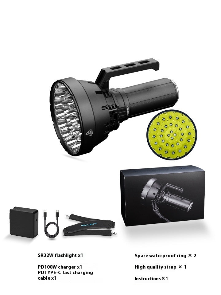 Lampe de poche portative extérieure longue S 2km patrouille