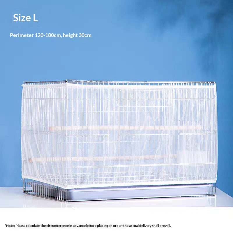 Cage d'oiseaux Couverture de maille anti-éclaboussures