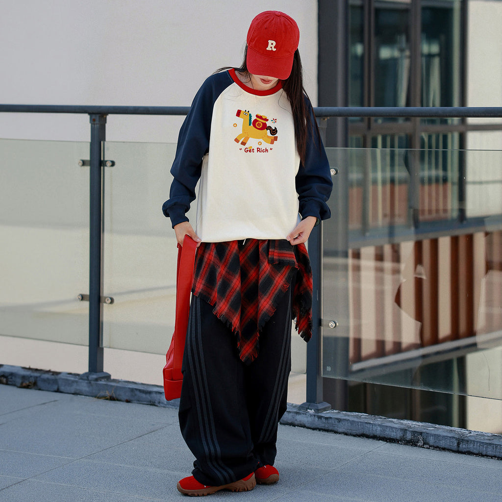 Sweatshirts de correspondance parents-enfants doux et respirant non-pilling Springautumn Family Outf