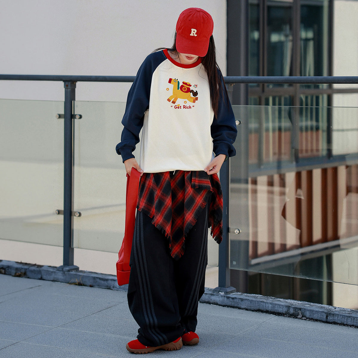 Sweatshirts de correspondance parents-enfants doux et respirant non-pilling Springautumn Family Outf