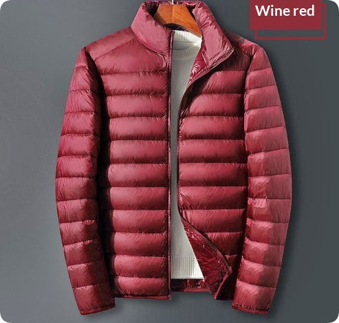 Manteau tendance à capuche rembourré blanc Duck Down Hommes