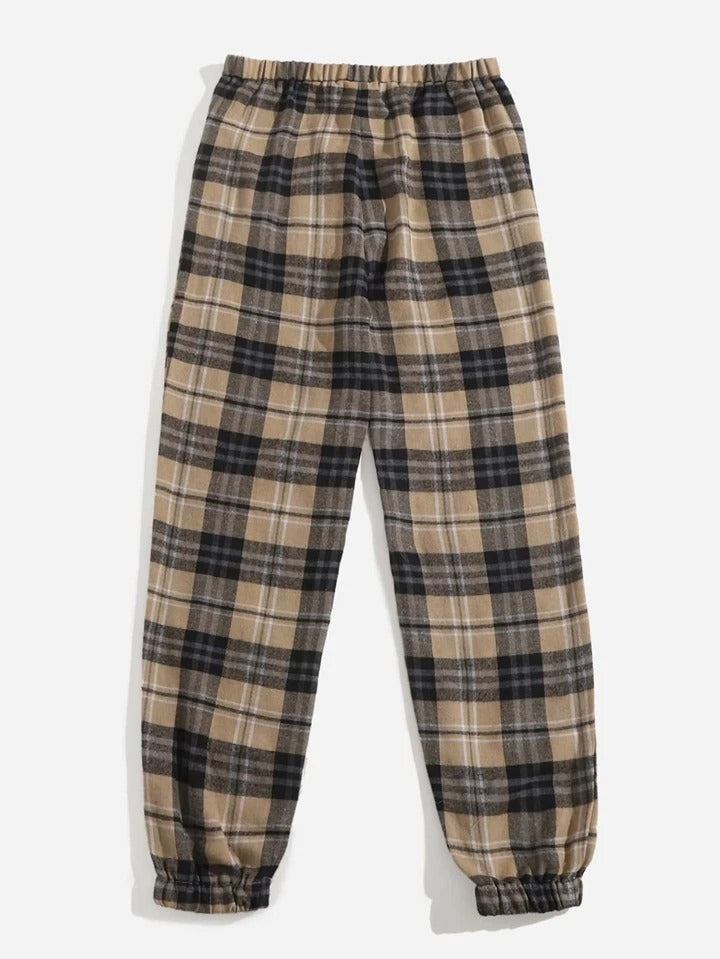 Pantalons à bande de cheville imprimée Comfort Casual