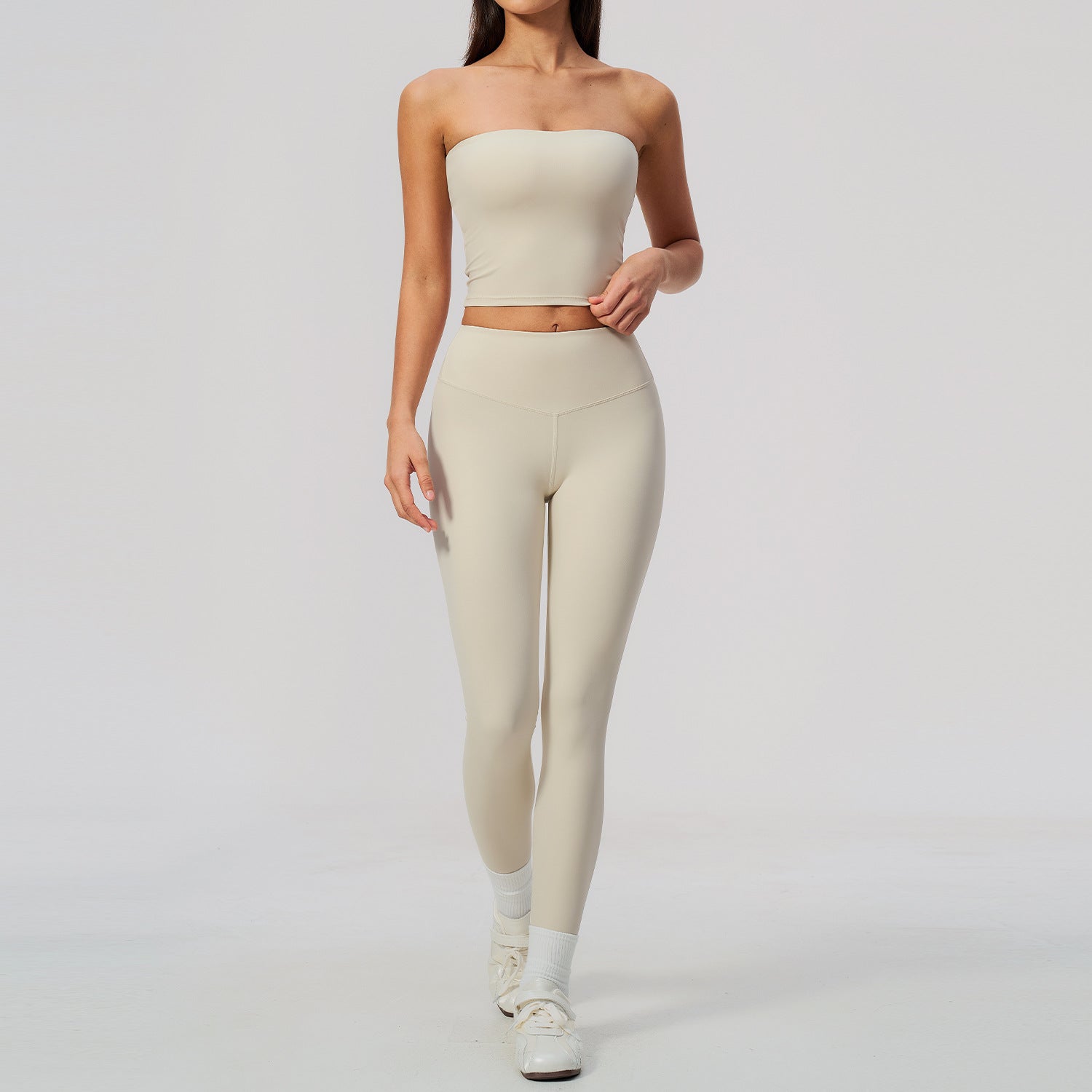 Ensemble de costumes de yoga sans bracelet de sport