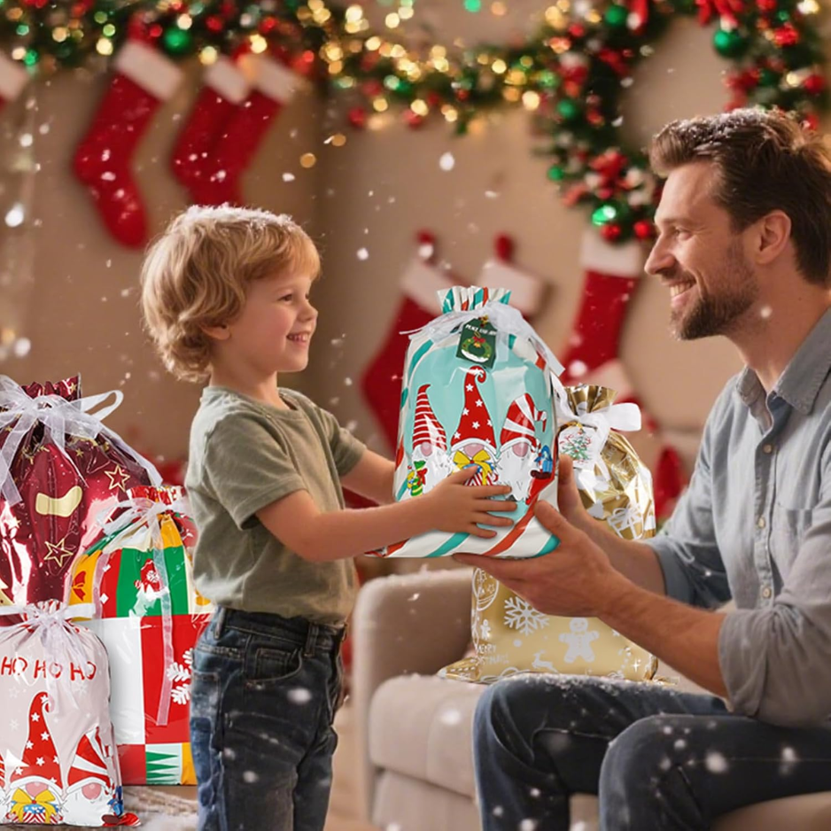 Ensemble de sacs cadeaux de Noël 34PCS