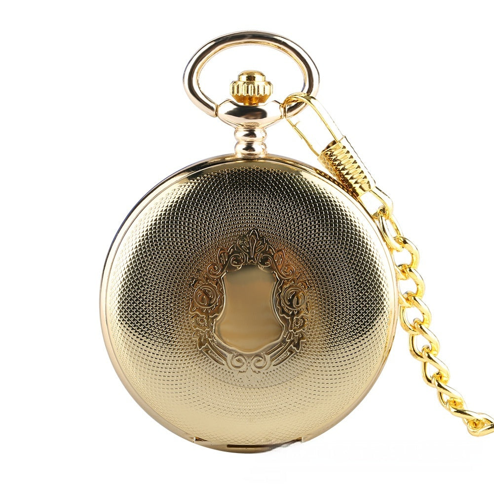 Flip collier or double face blindé manuel manipulator montre de poche
