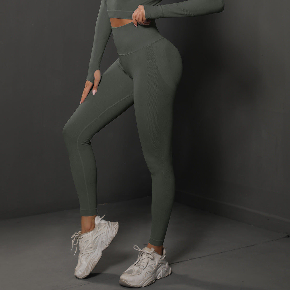 Femmes sans couture haute taille Yoga pantalons Peach Butt Lifting Tights Course entraînement jambe de fitness