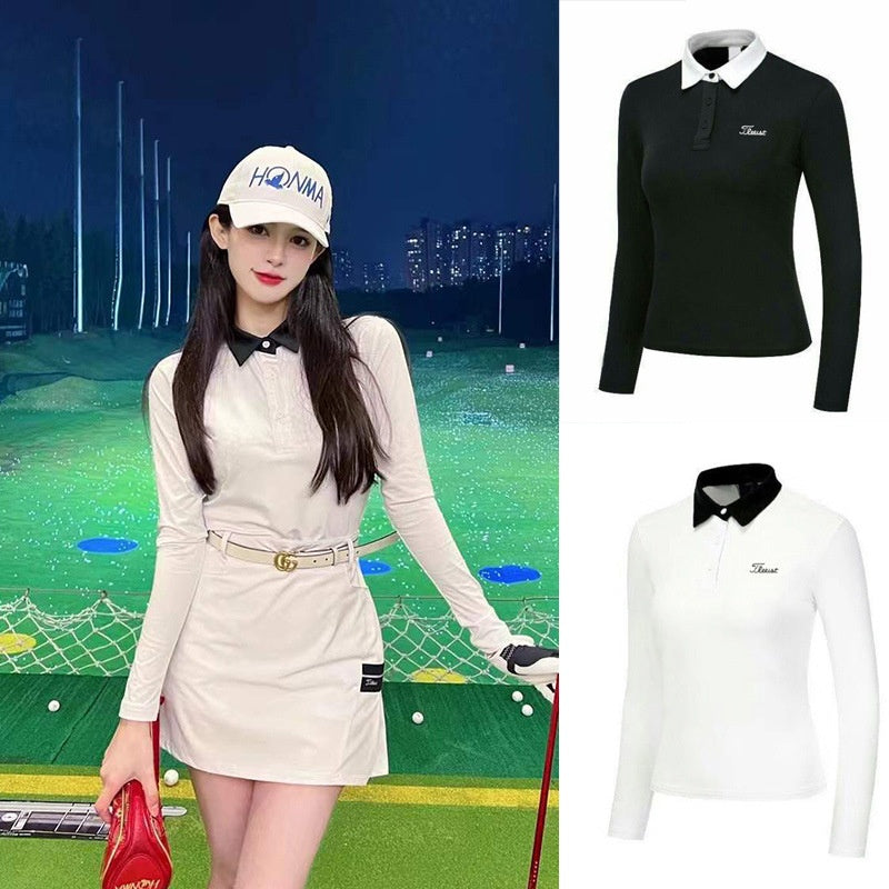 Vêtements de golf Protection solaire pour femmes Manches longues Activités extérieures Casual Top Respirant S