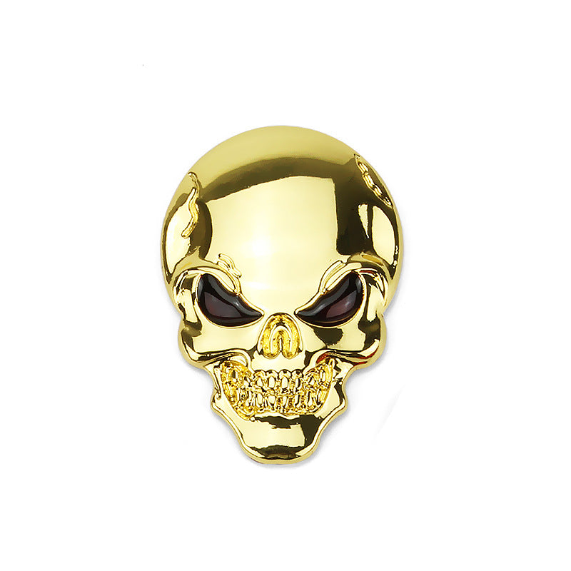 Auto Autocollant de crâne en métal Sticker du corps Red Eye Ghost Head