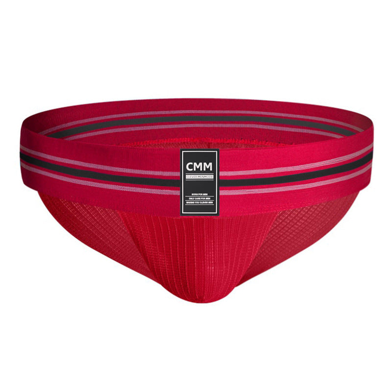 Sous-vêtements sport arc-en-ciel haute coupe ultra large pour hommes