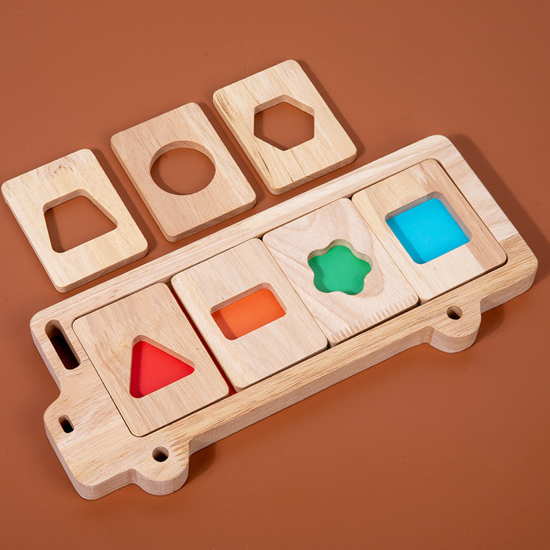 Éducation précoce Géométrie Puzzle tridimensionnel Cognition couleur bébé