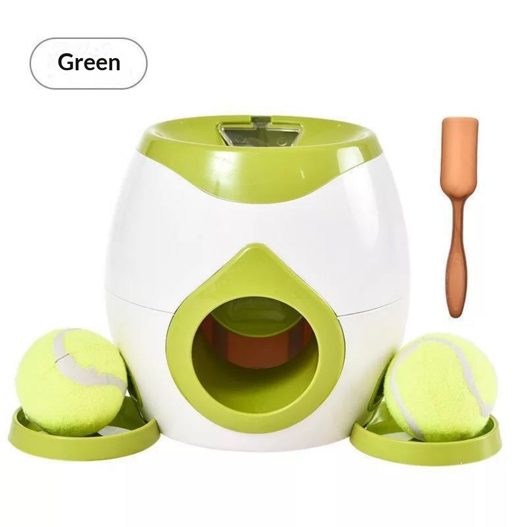 Lance-balles de tennis automatique avec distributeur de traitement