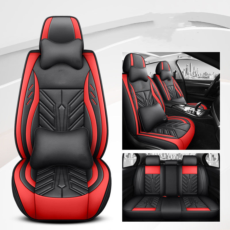 Coussin de siège de voiture tout inclus résistant à l'usure en cuir complet