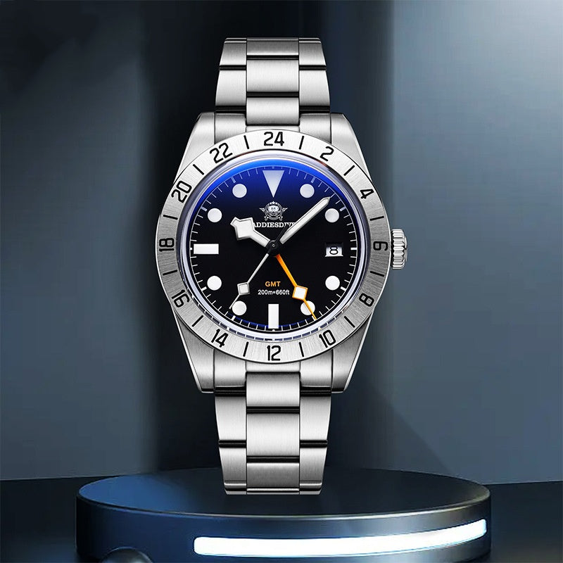 Montre Quartz imperméable à l'eau pour hommes avec mains lumineuses