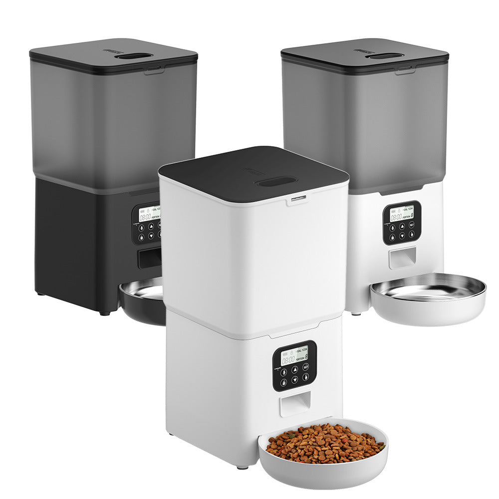 Alimentation pour animaux de compagnie 6L Distributeur de nourriture pour chats et chiens à contrôle intelligent