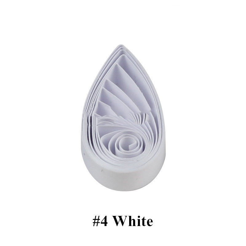 Papier blanchi Monochrome Rolled Origami Strip Art Couleur pure