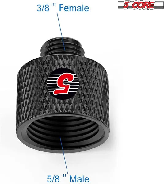 5 Adaptateur de support Mic Core 12 pièces 5/8 Femelle à 3/8 Mâle vis Connexion de conversion de filetage