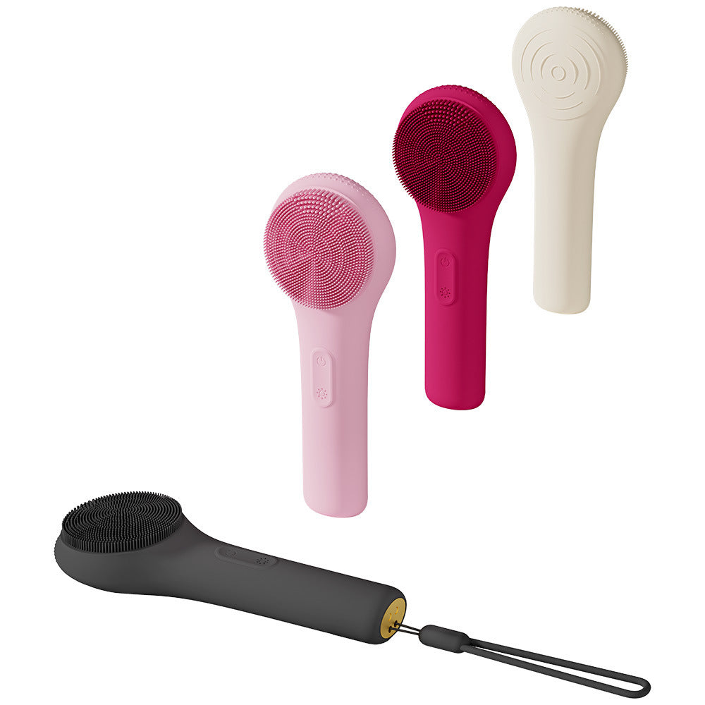 Nettoyeur du visage à ultrasons en silicone