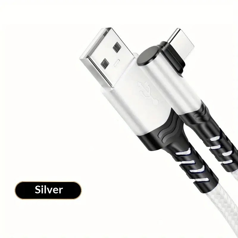 Câble de recharge du téléphone à tête de bent étendu