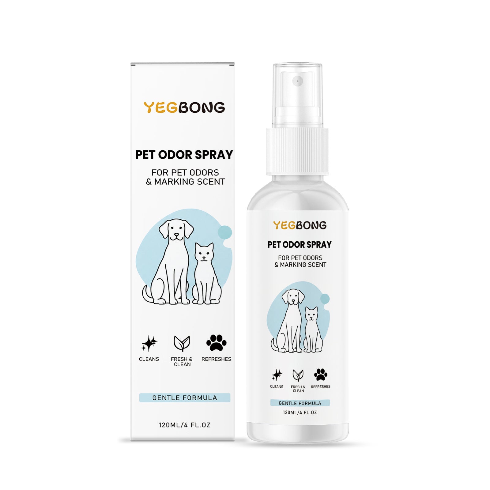 Spray d'odeur pour animaux de compagnie