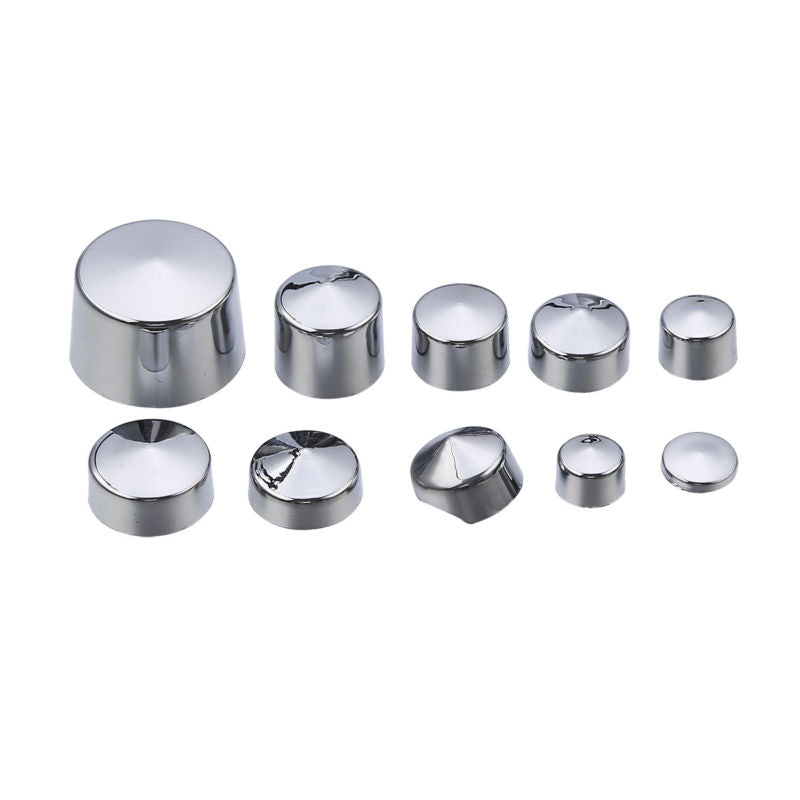 87pcs Moto Chrome ABS Bolt Toppers Kit Softail Twin Cam 1984-2006