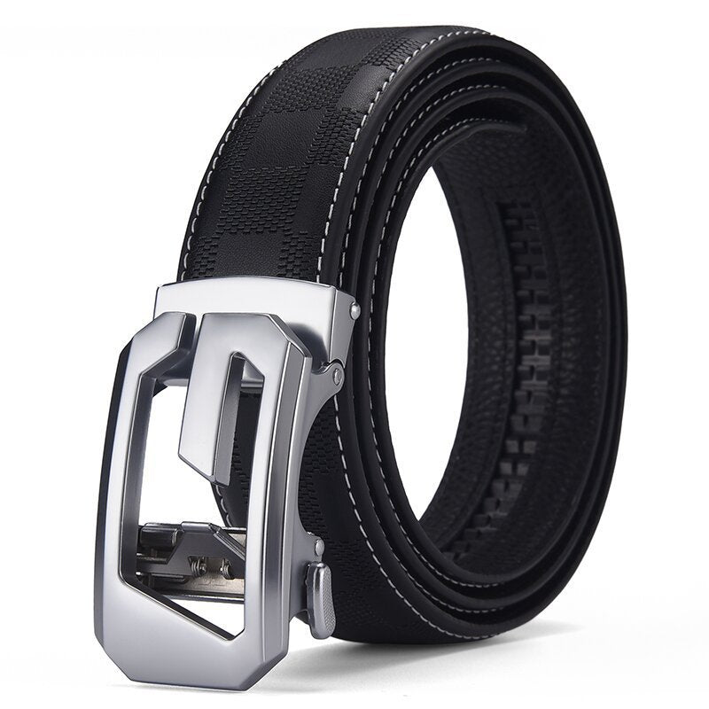 Ceinture en cuir homme avec lettering
