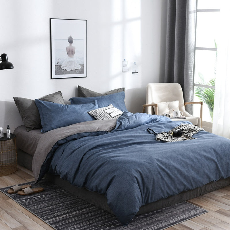 Ménage Mode de coton pur Feuilles de lit minimalistes