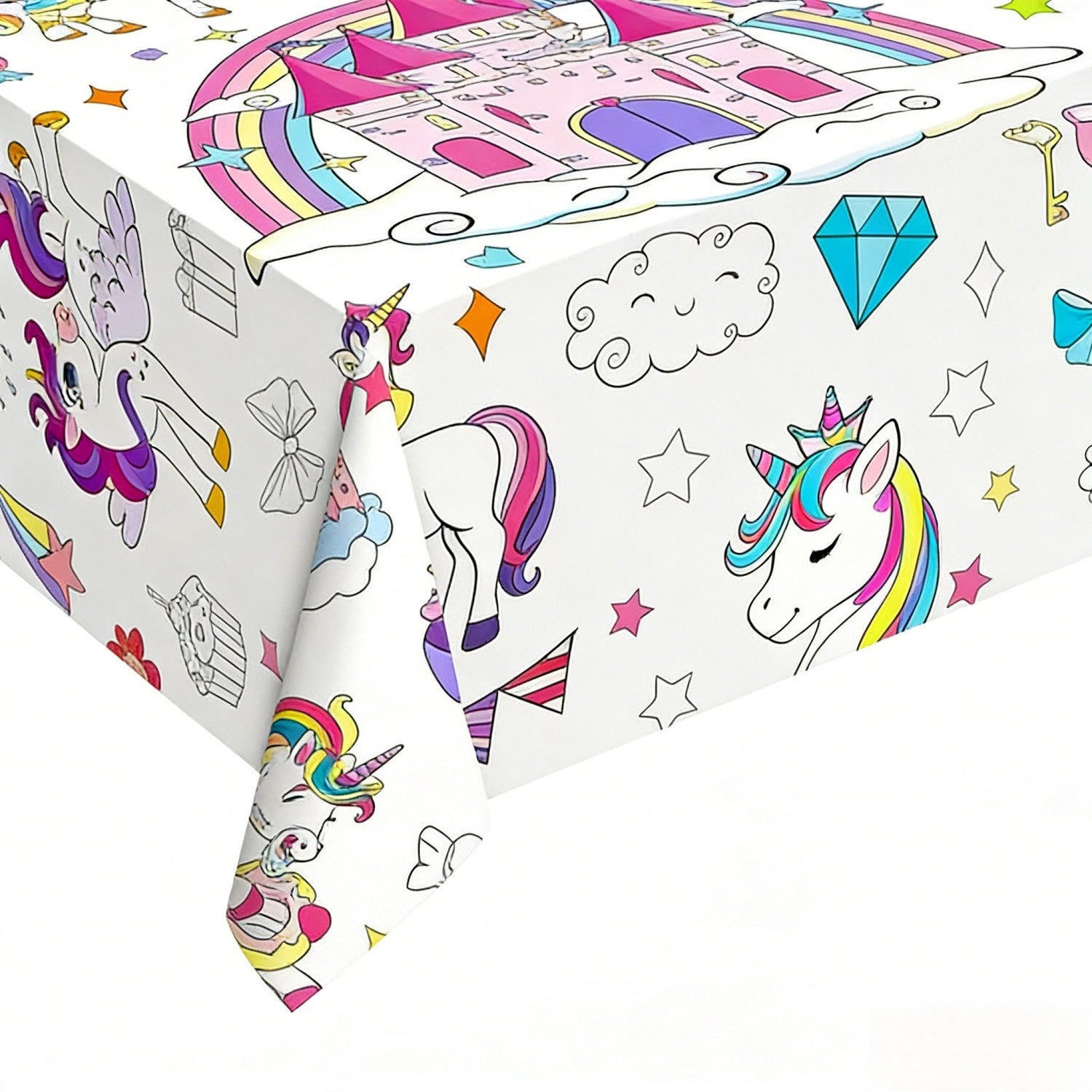 Set de 2 nappes de coloration – nappes de peinture avec des dessins créatifs