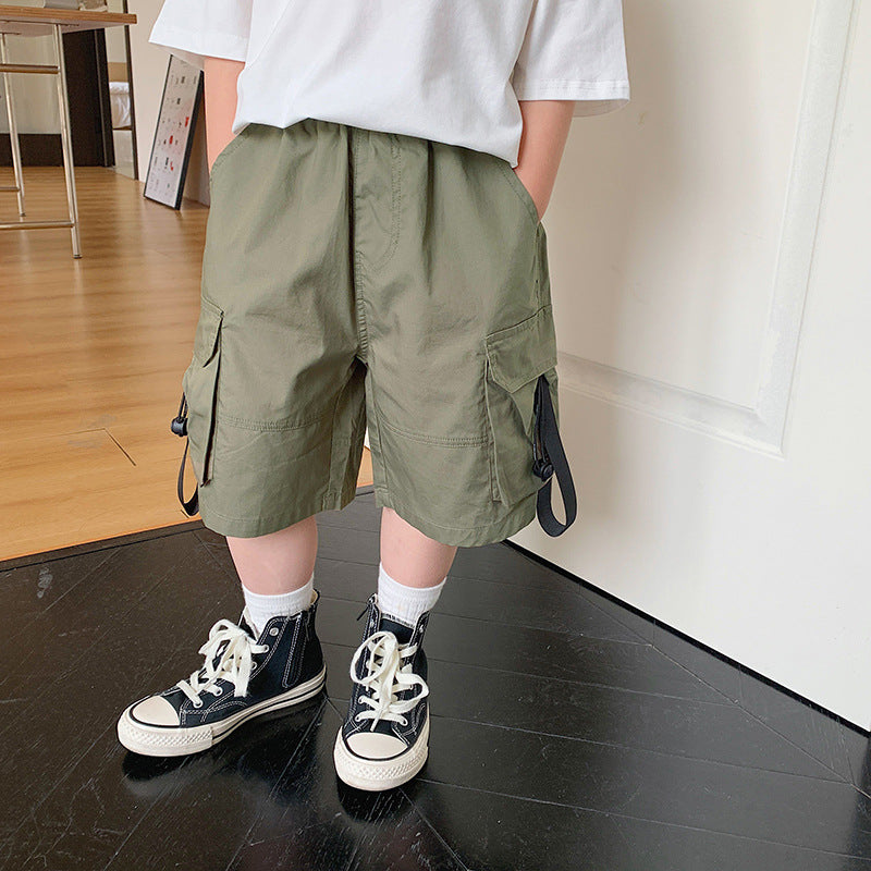 Vêtements de travail Short Été Outer Porter Bébé Loisirs Cinquième pantalon