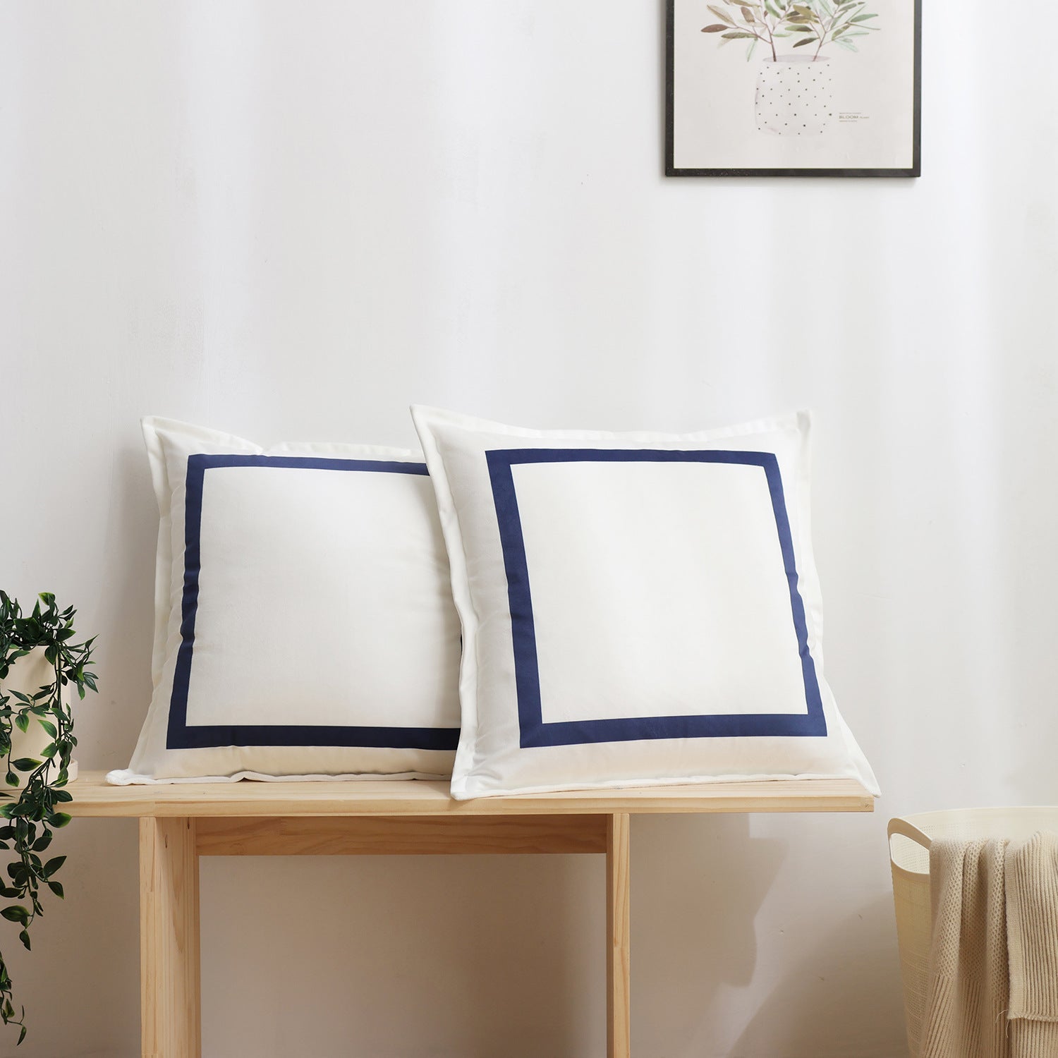 Motif d'oreiller en velours pour les hôtels
