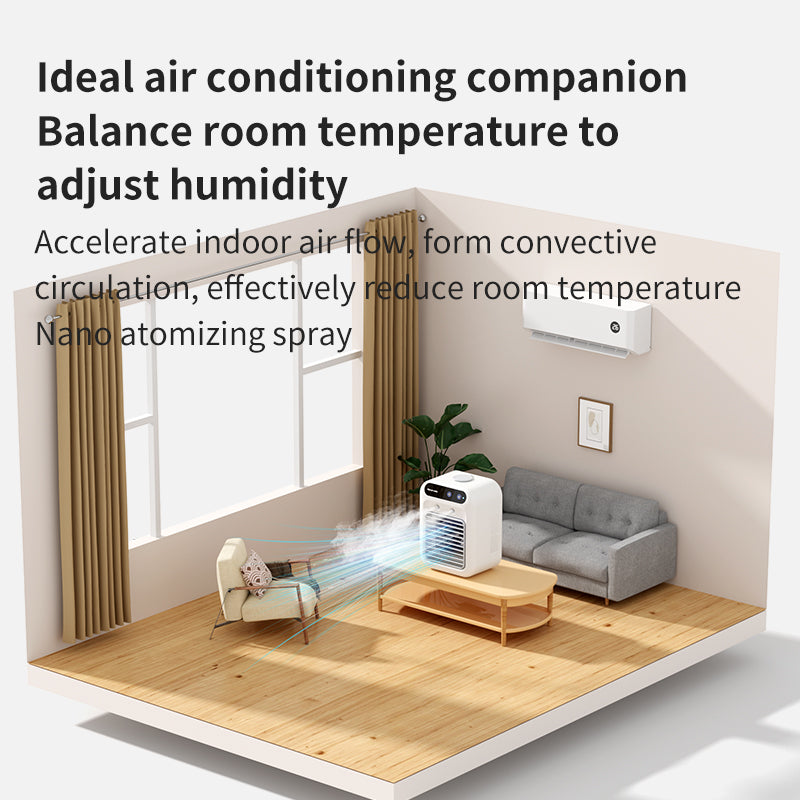 Refroidisseur d'air portable avec ventilateur de petit bureau