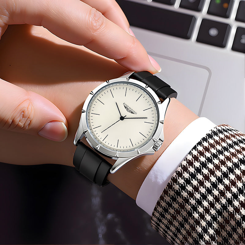 Bracelet en cuir imperméable Montres homme Quartz