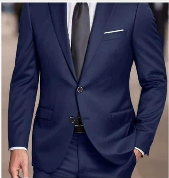 Veste de soirée Slim-fit de couleur unie