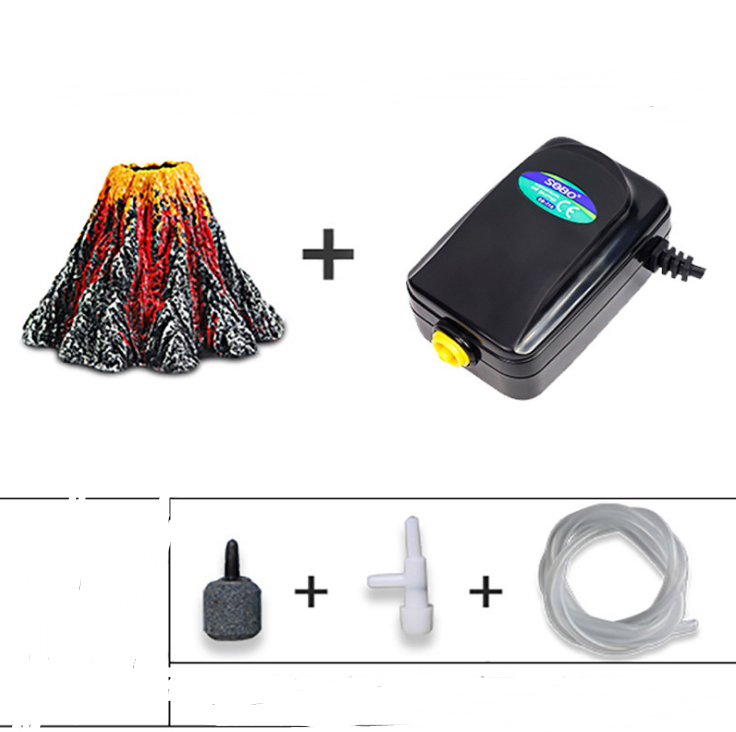 Creative Volcano Ornament for Fish Tank