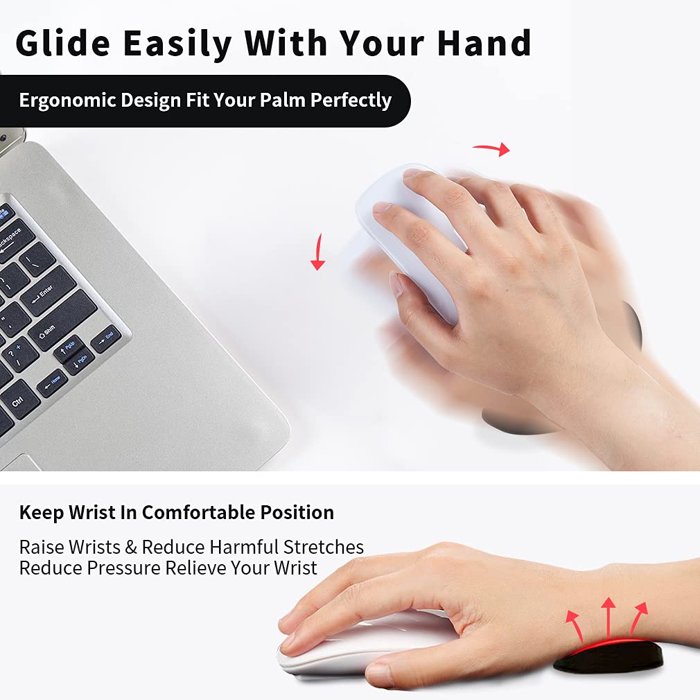 Mouse Ergonomic Wrist Rest Mouse Pads Silicon Gel Non-Slip Streamline Wrist Support M