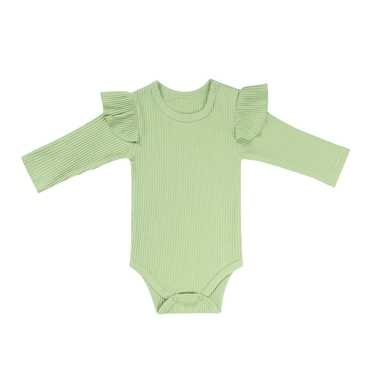 Mode bébé couleur solide épaisse onesie
