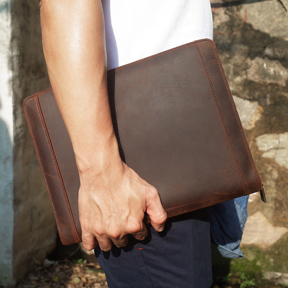 Cowhide Coque de protection informatique Sac en cuir