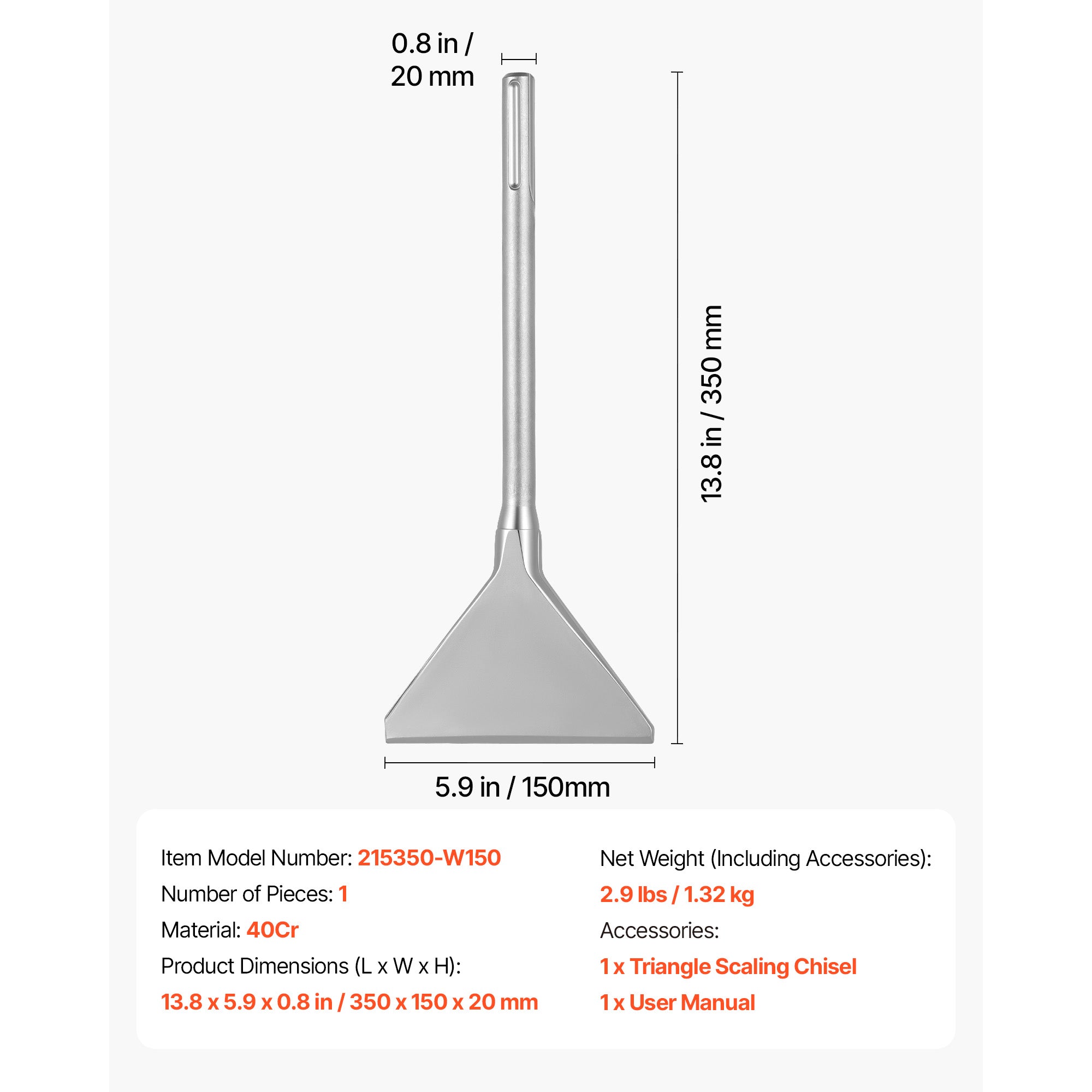 SDS Max Scaling Chisel