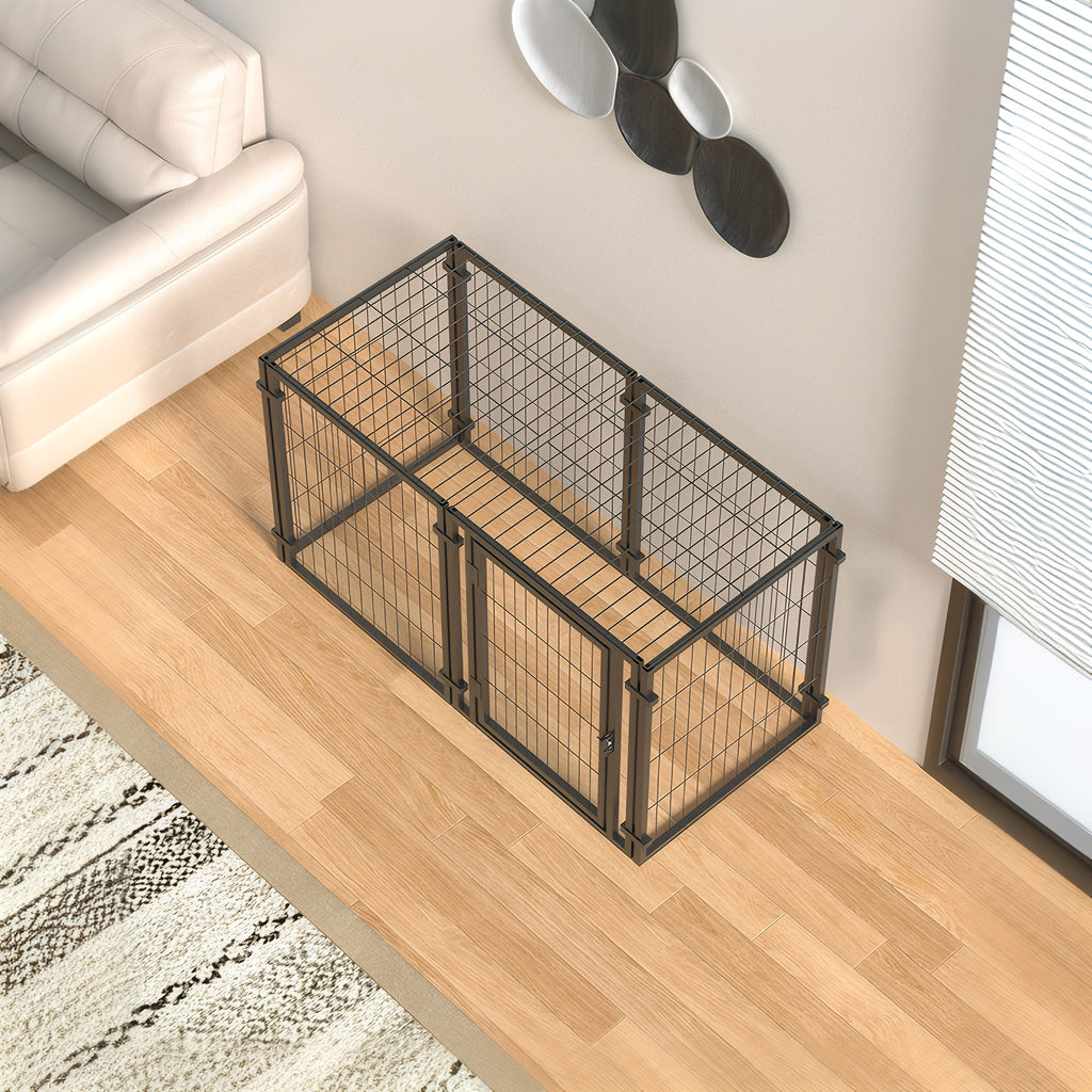 Crate de chien de 47,2" pour petits chiens de taille moyenne