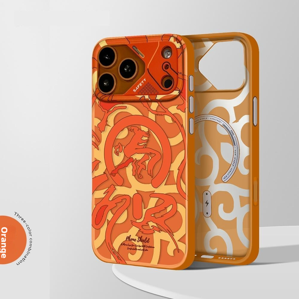Cas de téléphone Matte Graffiti avec absorption magnétique Et une sensation de peau