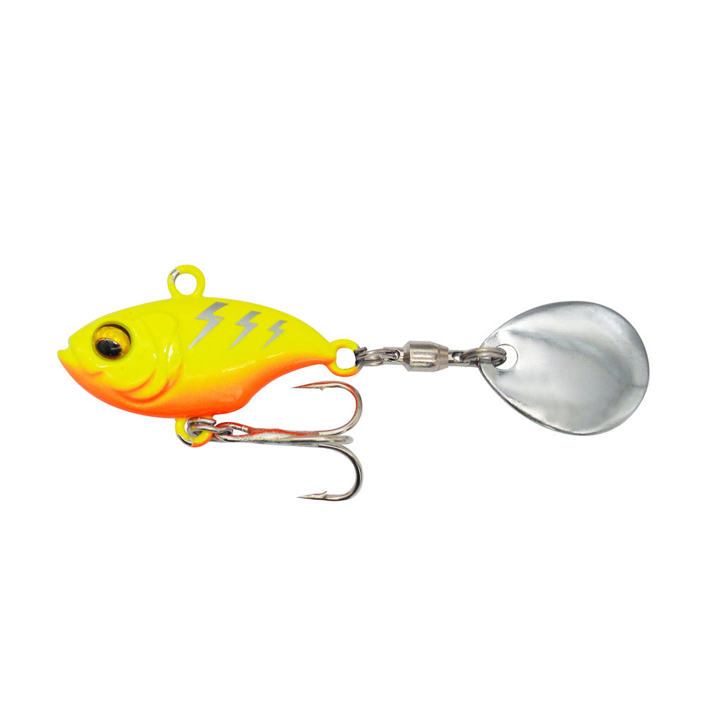Tôle de fer de pêche en mer métal Lure Paillettes rotatives