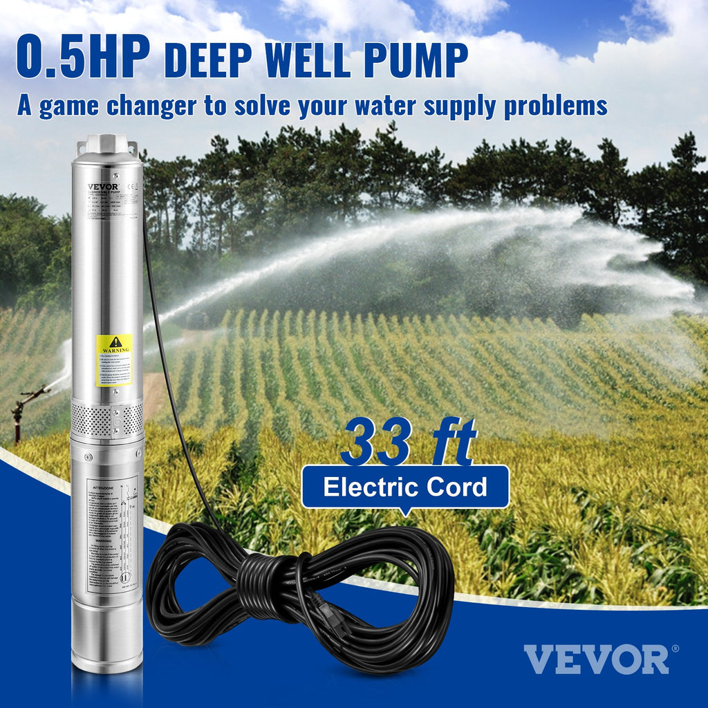 Pompe submersible à puits profond