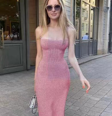 Russian Ozon Amazon Summer Sexy Backless Strappy Dress